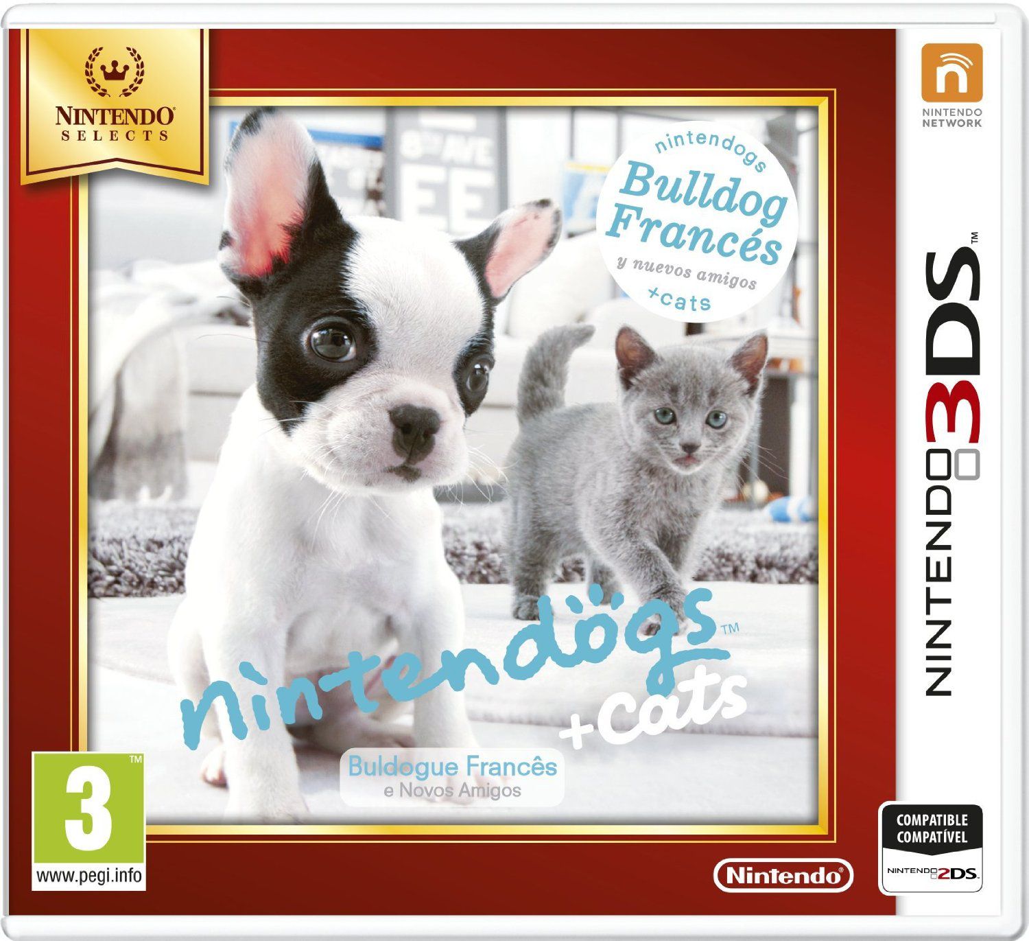 Nintendogs Gatos Bulldog Selects 3ds